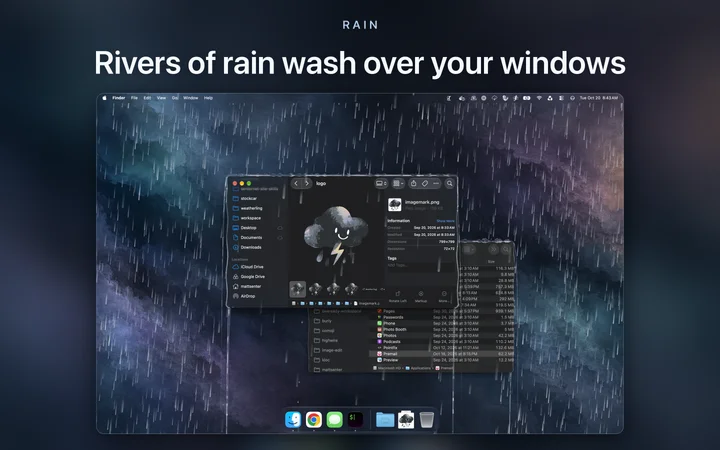 視窗上的雨