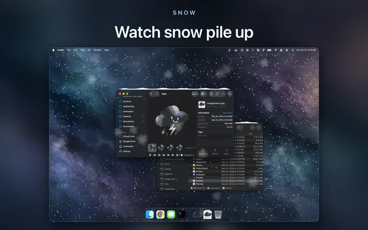 視窗上的雪