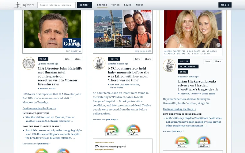 Highwire: See beyond the headlines.