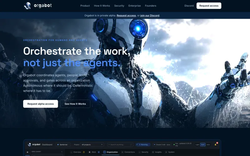 Orgabot: Orchestrate the work, not just the agents.